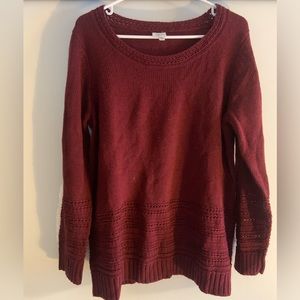 Burgundy sweater